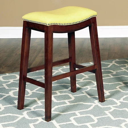 24" Barstool with Upholstered Seat